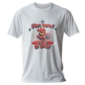 Graphic T-Shirt with Rooster Design